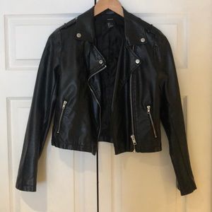 Faux leather jacket